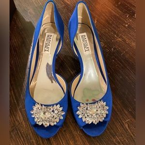Brand new Badgley Mischka Satin Kitten Shoe